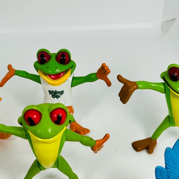 Rainforest Cafe Figure Lot Of 9 Posable Jungle Animal Characters PVC RFC 2000 - Picture 3 of 5